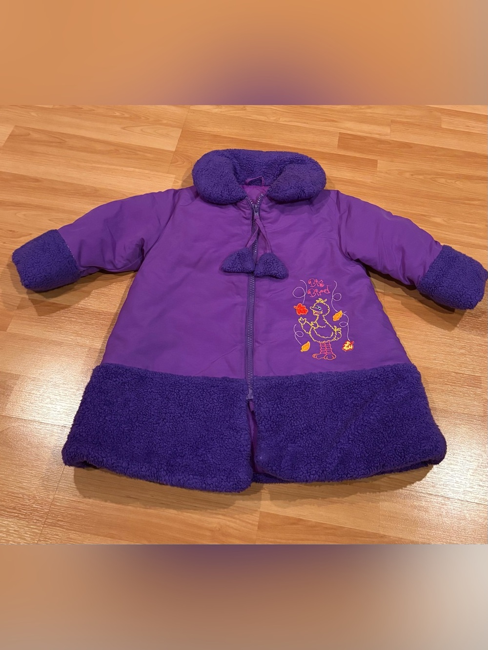 Sesame Street Vintage Big Bird Purple Jacket